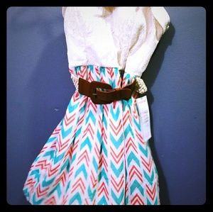 Nwt Strapless city triangles dress